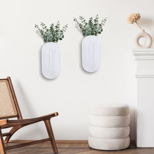 2PCS Wood Wall Planter for Indoor Plants, Wooden Hanging Planter for Dried gallery