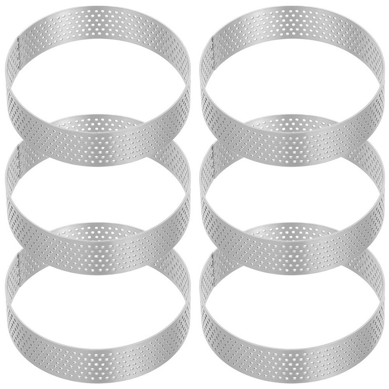 12Pcs Reusable Stainless Steel Baking Desserts with Brush