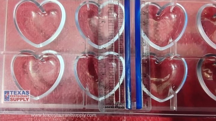 LOT OF 4 MARTELLATO 1995, HEART CHOCOLATE MOLD, 12 CAVITIES gallery
