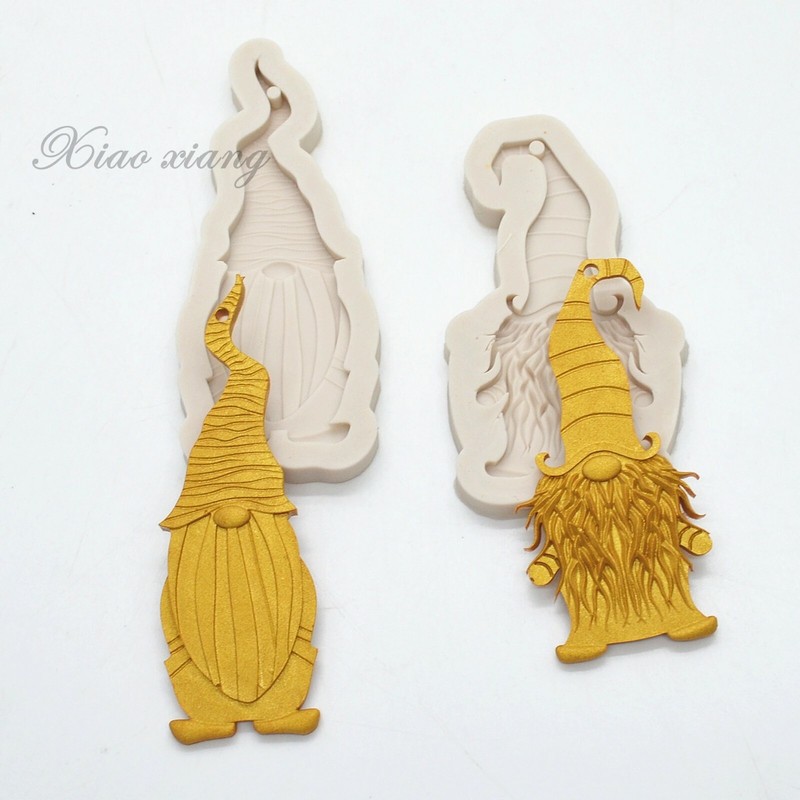 2pc Santa Head Silicone Mould Christmas Cake Decorating Tools Santa Claus gallery