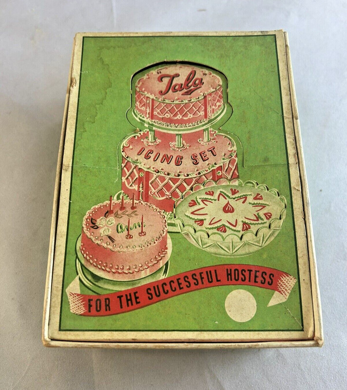 Vintage Tala Icing Set With 4 Tips No. 1707 “For the Successful Hostess”