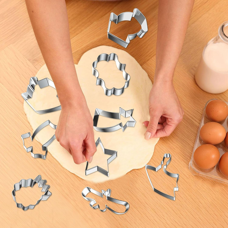 9Pcs Graduation Cookie Cutters Set, Stainless Steel Graduation Cap Diploma Bache gallery