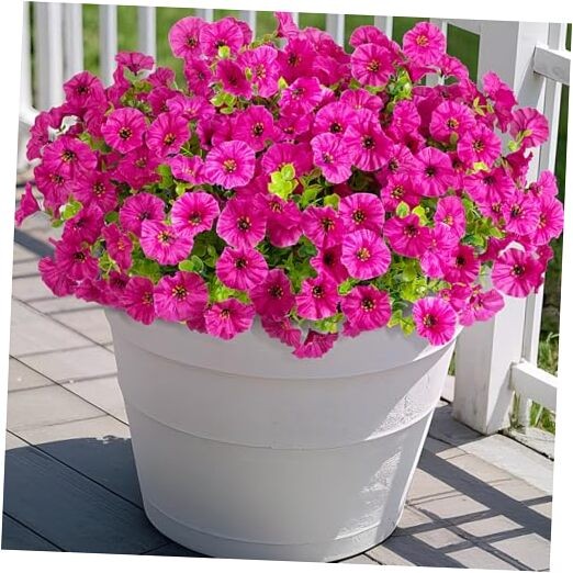 Artificial Flowers for Outdoors Decoration, 12 Bundles Fake Light Purple gallery