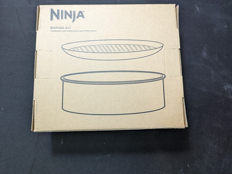LOT OF 2 Ninja Bake Pan & Pizza Pan (AOPBAKEBRN) for OP300 & OP400 Series *NEW* gallery