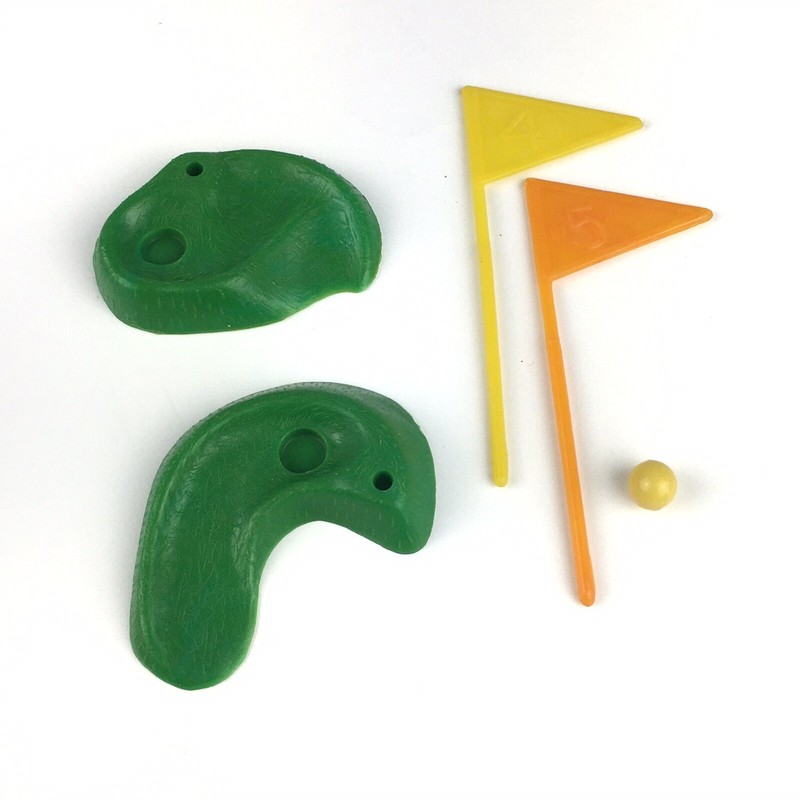 Golf Cake Toppers Golfer Ball 2 Greens 2 Flags 3 Golf Clubs Birthday Vintage gallery