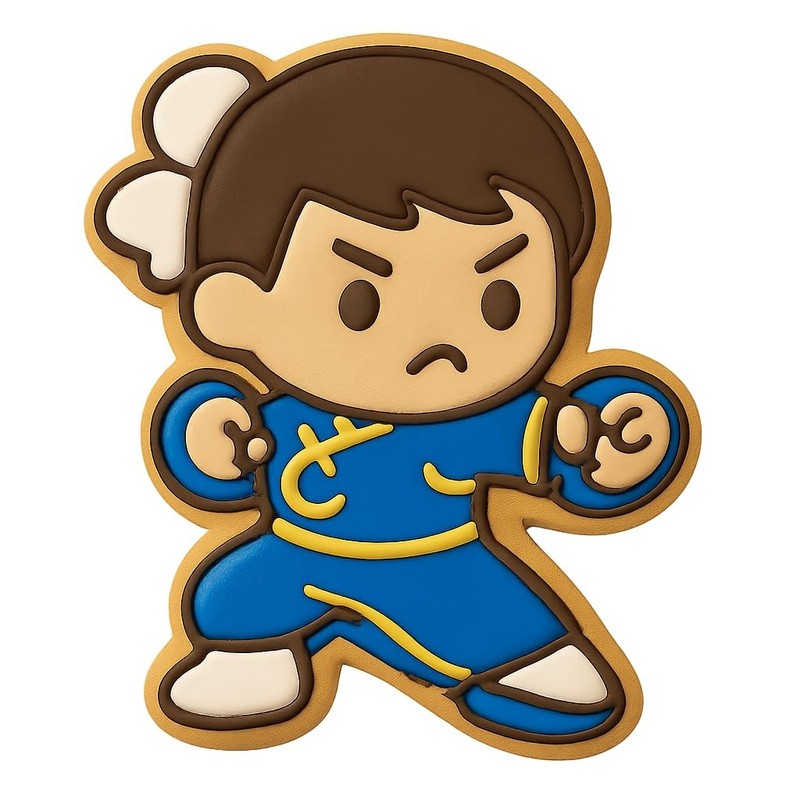 Chibi Kung Fu Boy Stance Cookie Cutter & Stamp, Fondant & Clay - 3x4 gallery