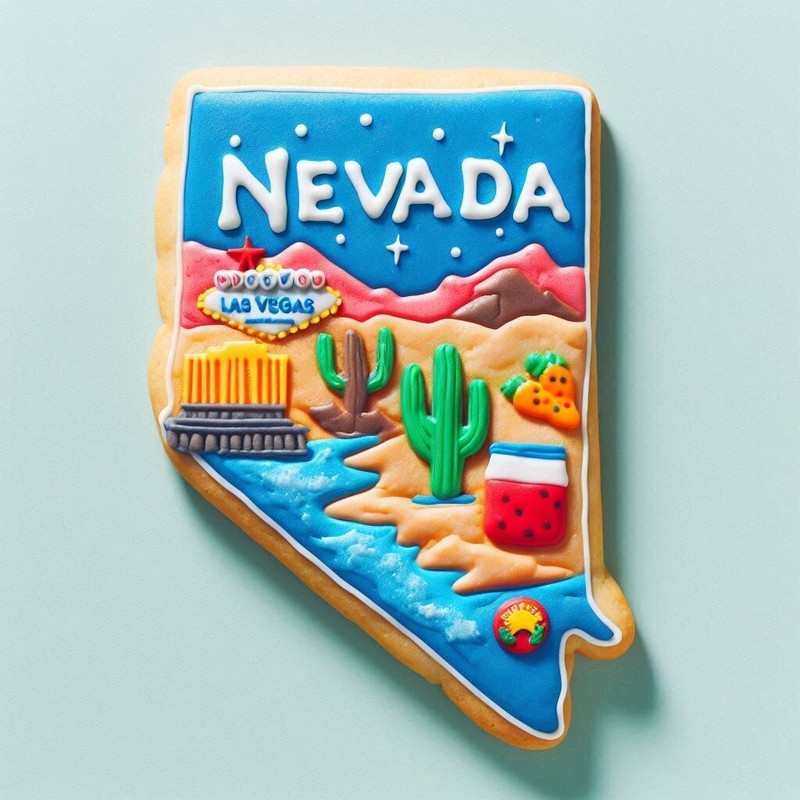 Nevada State 3.5” Cookie Cutter Metal College Football Birthday Party Graduatio