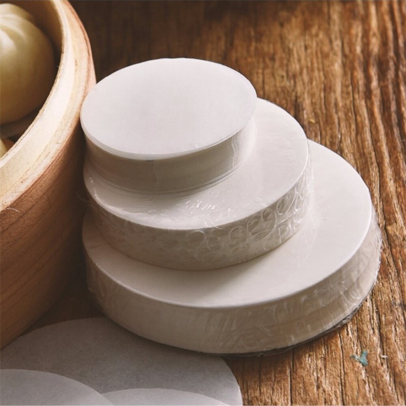 500x 4/5/6inPatty Paper Baking Round Hamburger Wa-x Discs Non Stick BBQ Paper gallery