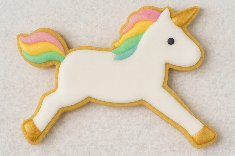 Unicorn Cookie Cutter 4.75" Metal Birthday Party Sandwiches gallery