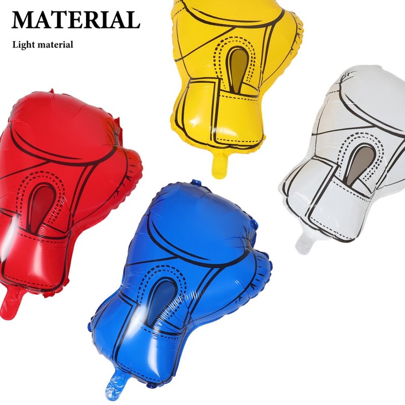 8Pcs Inflatable Boxing Gloves Balloons Assorted Color Lightweight Party Supplies gallery