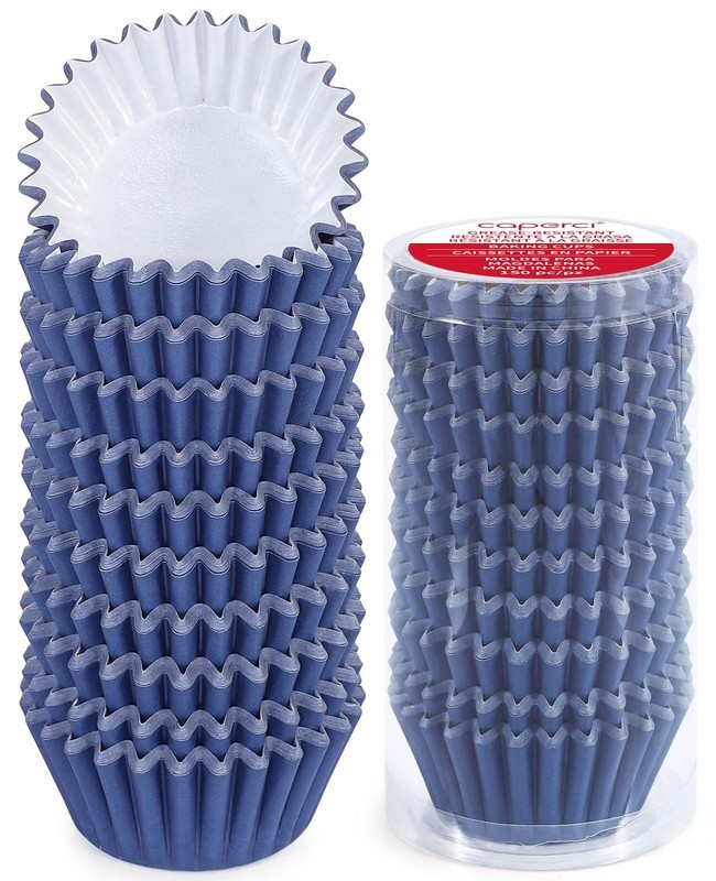 Caperci Grease-Resistant Standard Cupcake Liners 150 Counts - Heavy Duty Pape...