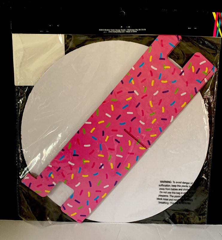 Brother 🤍Sister Baking Pink Cardboard Cake Stand! 11.75”/ Brand New Sealed!!! gallery