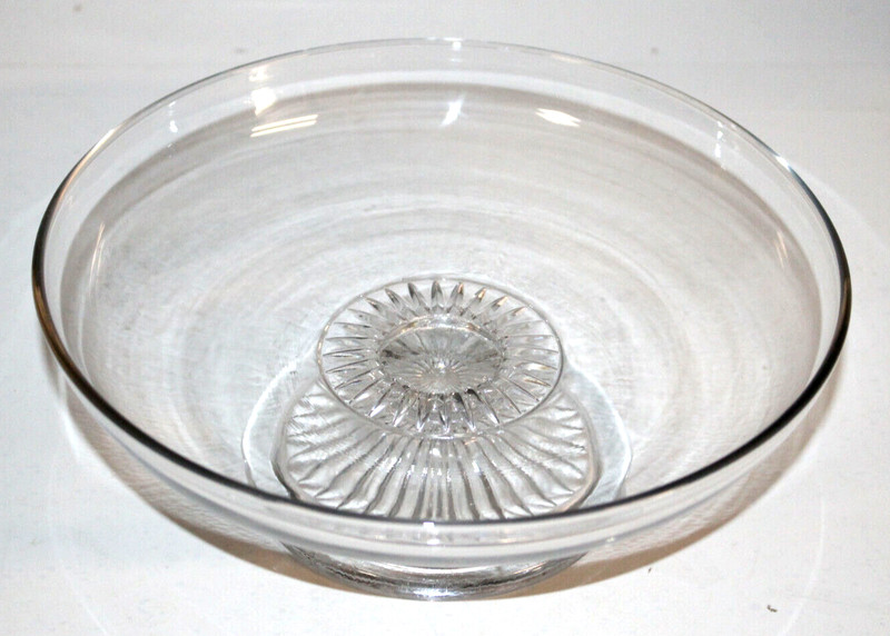 Clear Glass Short Pedestal Footed Cake Stand 8.75 x 3.25 Inches gallery