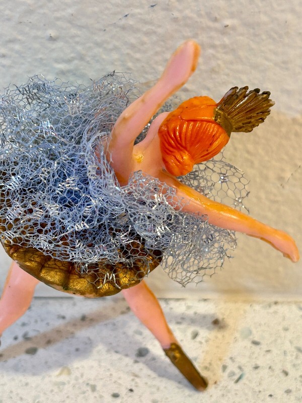Vintage Ballerina wearing Tutu 6" Cake Topper or Ornament - Cute! gallery