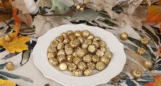 Mini Pumpkins Fall Decorats- 80 Pa Small Fake Pumpkins for gallery