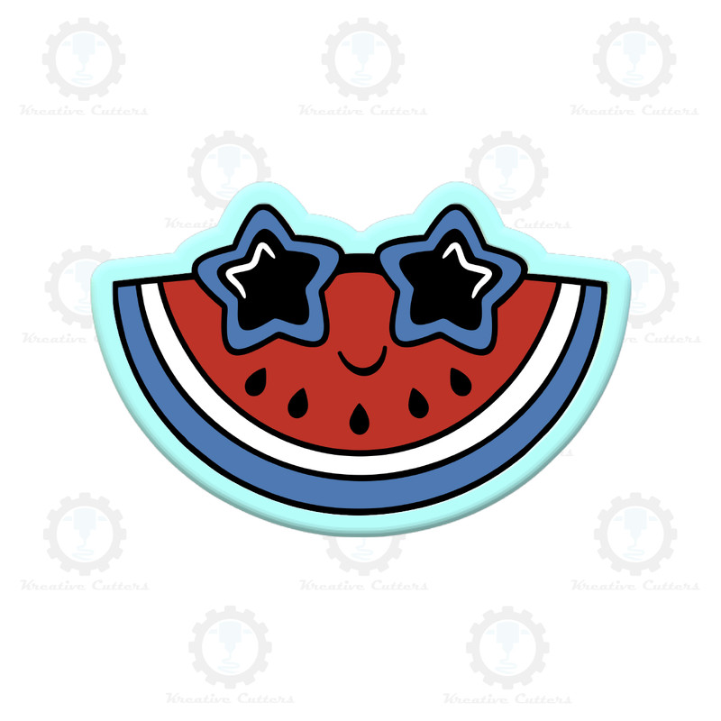 Watermelon with Sunglasses Cookie Cutters