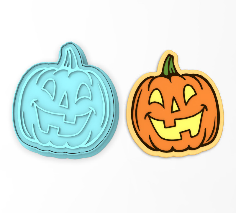 Jack O’ Lantern Face Cookie Cutter & Stamp #2 | Pumpkin Halloween Autumn Carving