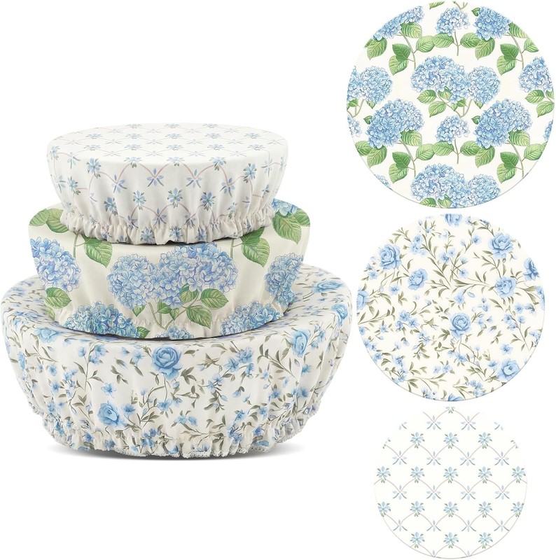 3 Pcs Sourdough Bowl Cover for Bread Proofing Reble Blue