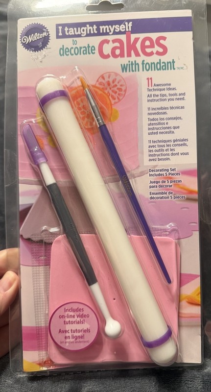 Wilton Fondant Tools & Baked with Love Cookie Press Set w/ Interchangeable Discs