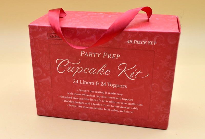 Ktchn Cupcake Kit 24 Liners 24 Toppers Christmas Holiday Whimsical Decor Theme gallery