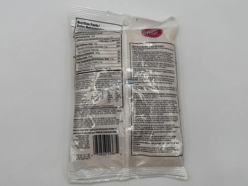 3 pk. Wilton Candy Melts - White - 12 oz Bag ea. Holiday Christmas Melt, NEW gallery