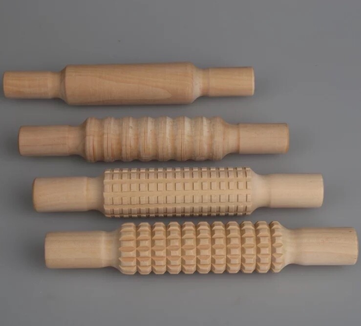 7 inch solid miniature rolling pin 12 count (wholesale) 