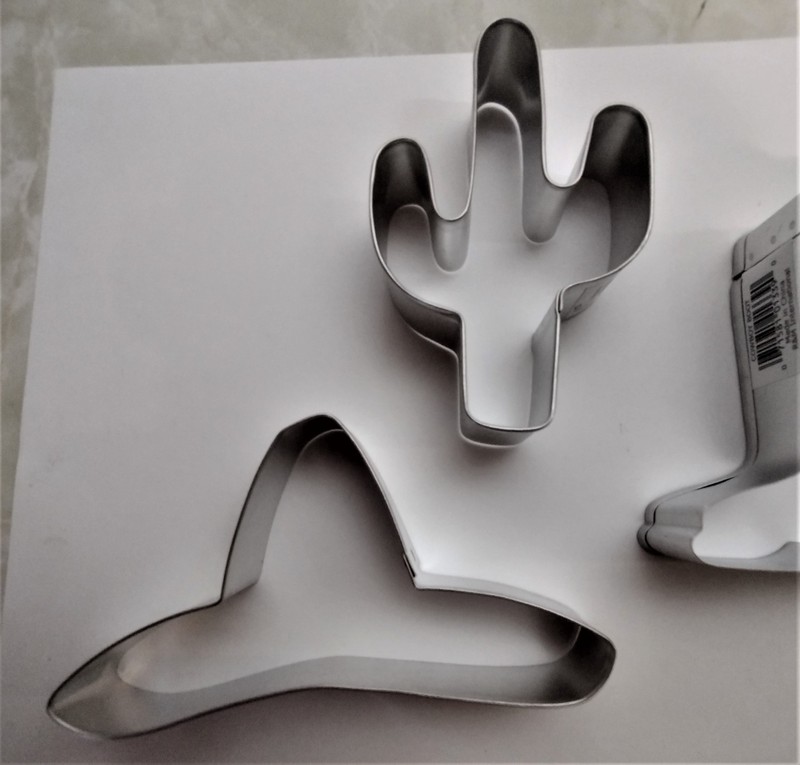 Cactus Cowboy Boot Sombrero Cookie Cutter Western 3 pc Set gallery