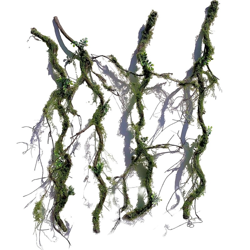 Dophinena 43 Inches Moss Twig Vines Artificial Trees Branches Jungle Climber gallery