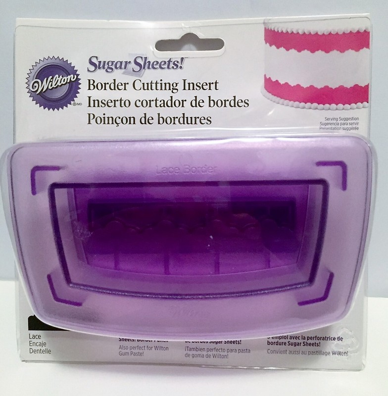 Wilton Sugar Sheets Border Cutting Insert Lace Border Fondant Tool New NIP
