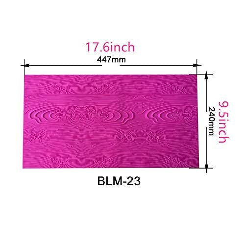 Silicone Fondant Impression Mat 17.6x9.5 Inch Cake Lace Mold Woodgrain Texture gallery