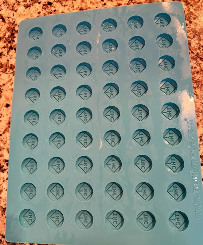Trufflymade Silicon Mold Stamped THC For Edible Candies And Gummies /54 Cavities