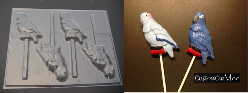 RIO BLU JEWEL McCAW BIRD Chocolate Soap Crayon Clay Lollipop Candy Mold