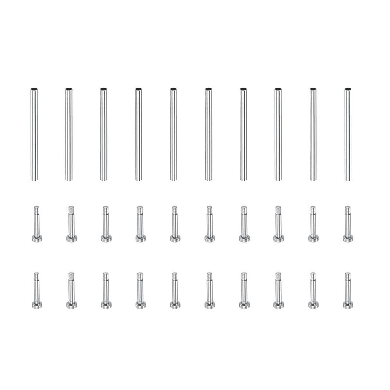 15x1mm tube clutch pins watch strap pressure bars pin 10pcs