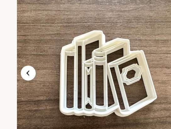ni Book Cookie Cutter Set of 3 White Plastic Rectangle School Theme