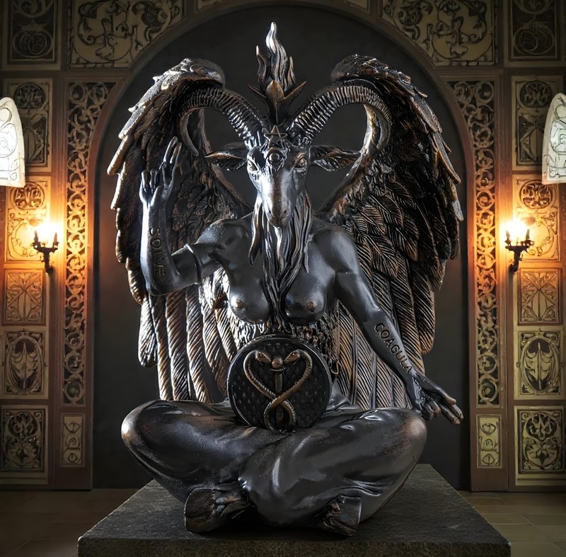 4 " Baphomet Statue silicone mold Resin mold, candles mold gallery