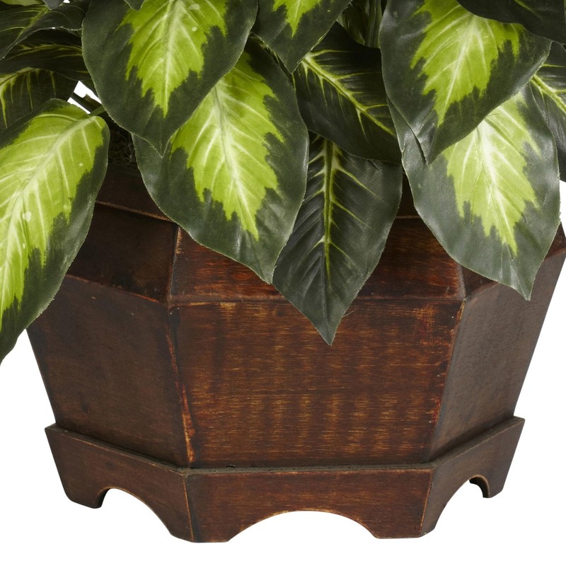 Nearly Natural 24In Dieffenbachia Artificial Plant Faux Greenery Decorative gallery