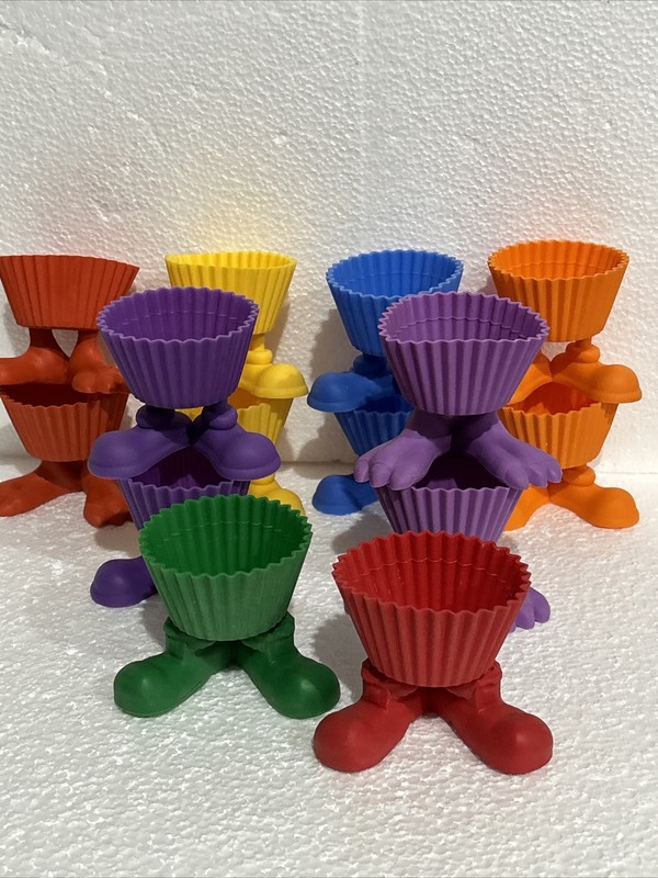 14 Wilton Silly Feet Baking Cups Various Colors Cupcake Candy Treats
