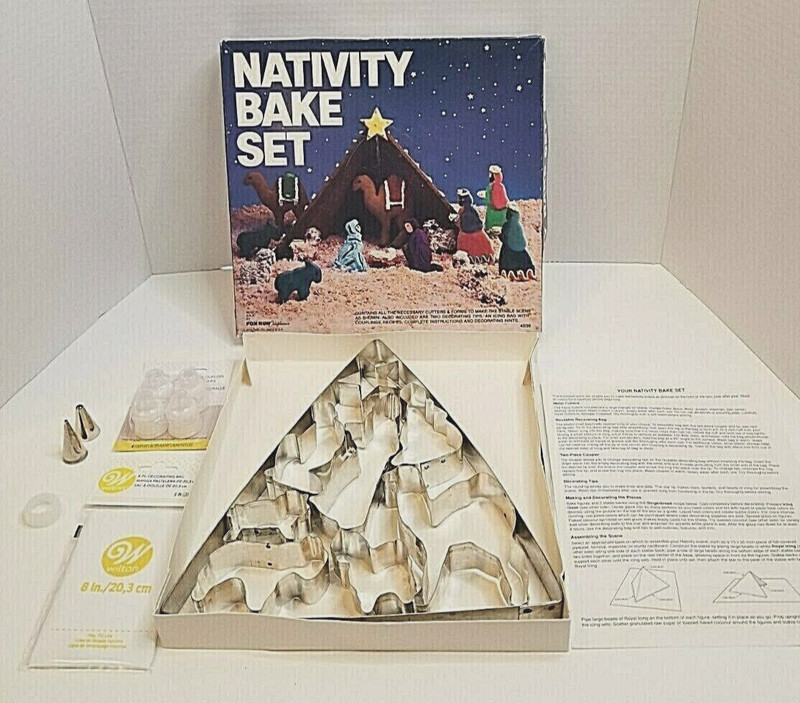 Fox Run Brand Christmas Nativity Scene Cookie Cutter Bake Set Icing Kit gallery