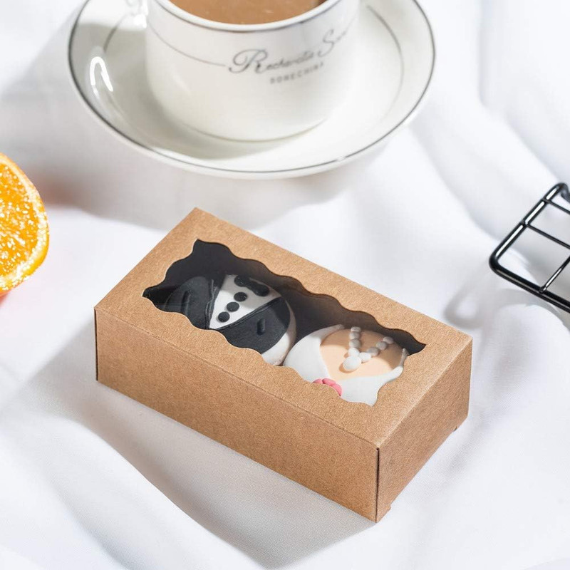 small treat boxes with window - 35pcs candy box for chocolate & bakery treats - gallery