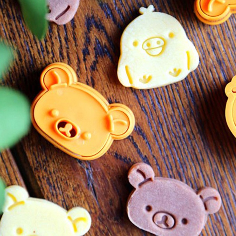 3Pcs/Set Cute Bear Sandwich Mold Bread Cake Biscuit Embossing Device Tools gallery
