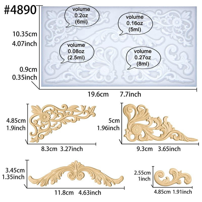 Rococo Craft Mold For Cake Decorating Soap Making And Diy Projects gallery