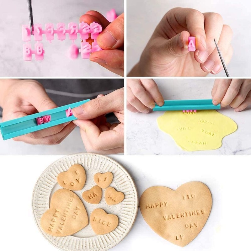 Letter Stamps for Clay & Cookies - Alphabet Stamp Mold for Baking, DIY Emboss... gallery