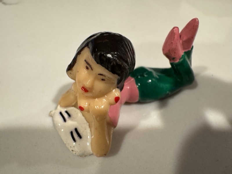 17 Pc Bakery Craft Cake Toppers Teenagers on Phones Record Players Records VTG gallery
