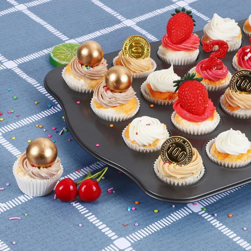 500 Pack Flexible White Muffin Liners - Ideal for Mini Treats, No-Stick Design gallery
