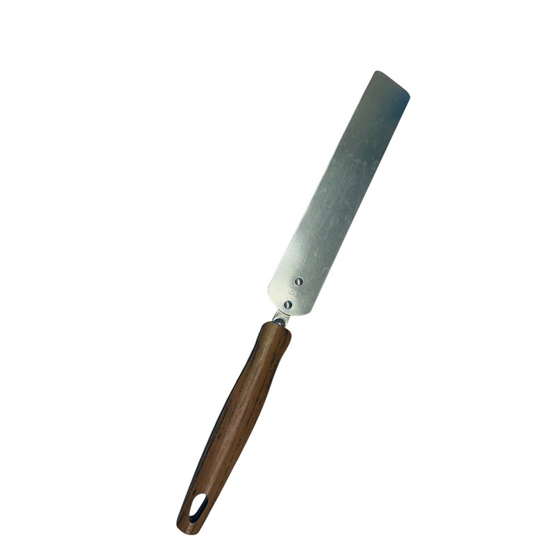 Vintage EKCO USA Stainless Steel Icing Spatula Faux Wood Handle Straight Cake gallery