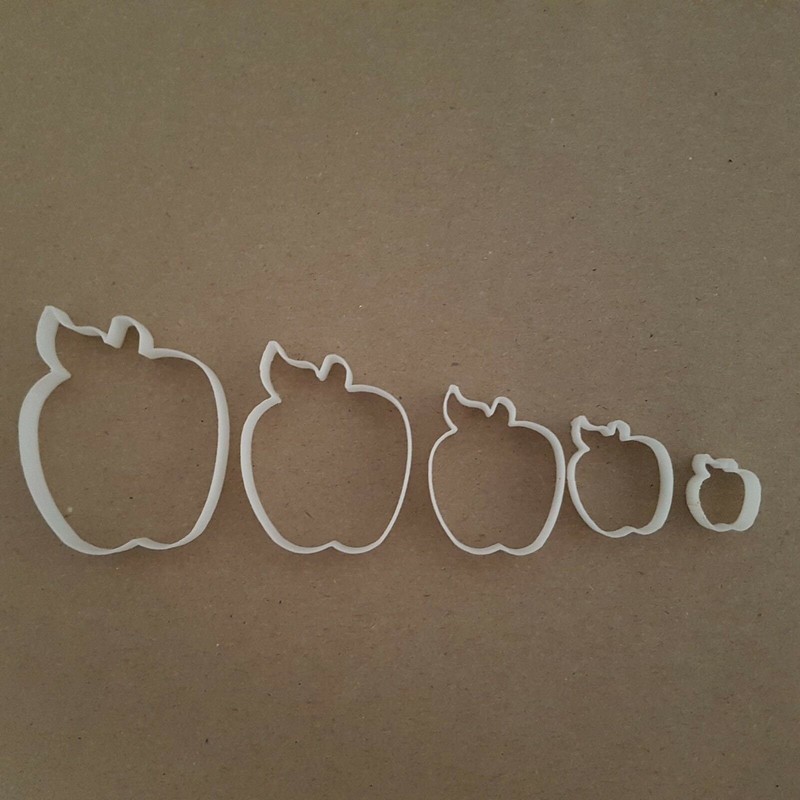 Apple Fondant Cutters - Set Of 5 Fruit Autumn Shape Mini Small Sugarcraft Icing gallery