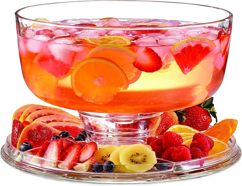Glass Cake Stand W/ Dome 6-in-1 Convertible Cake Plate Punch Bowl & Chip & Dip gallery