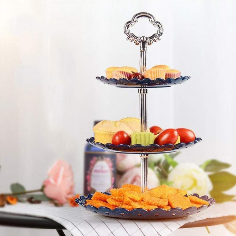 8 Sets 3-Tier Cake Stand Handles Hardware for Plates Cupcakes Fruit Trays 2 Styl gallery