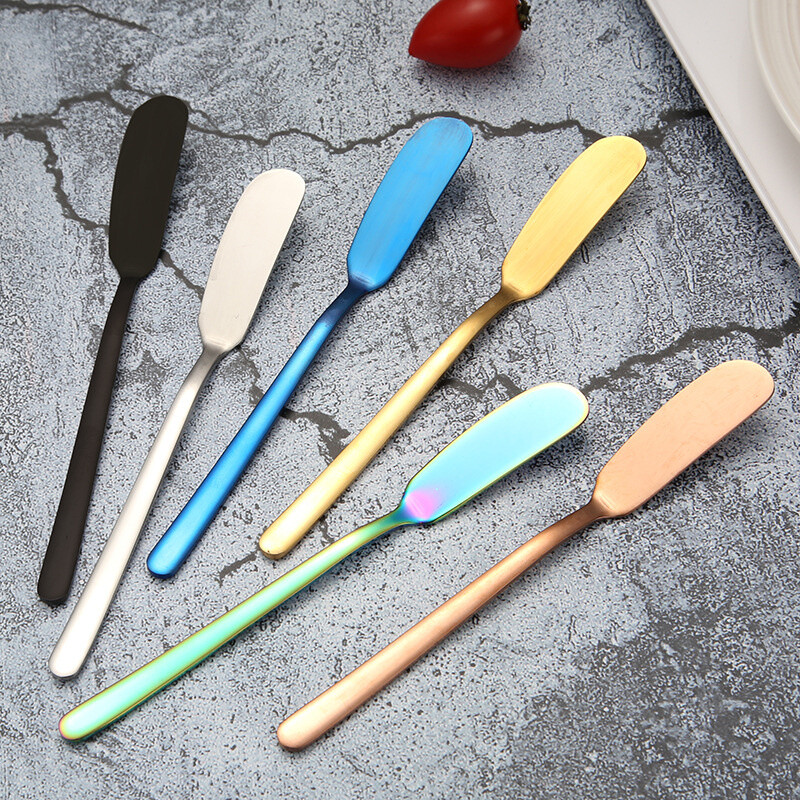 304 Steel Handle Scraper Tableware Butter Knife Western Korean Style Cream gallery