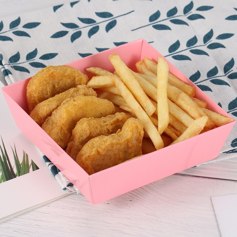 Mini Charcuterie Boxes with Clear Lids, 20 Pack 4.5x4.5 Inches Dessert Boxes ... gallery